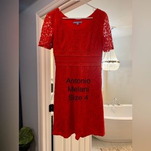 Antonio Melani red/orange dress
